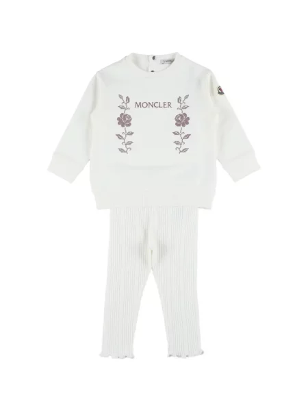 Spodnie dziecięce Moncler Enfant białe