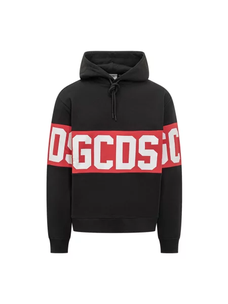 Bluza z kapturem Gcds z logo czarna