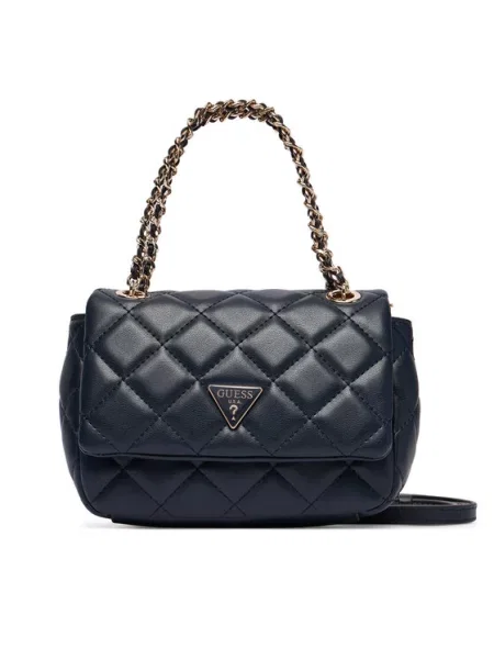 Guess Ročna torba Juliet Mini Mornarsko modra