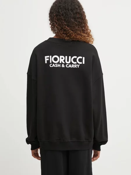 Fiorucci bluza Cash and Carry Print Relaxed Crewneck czarna