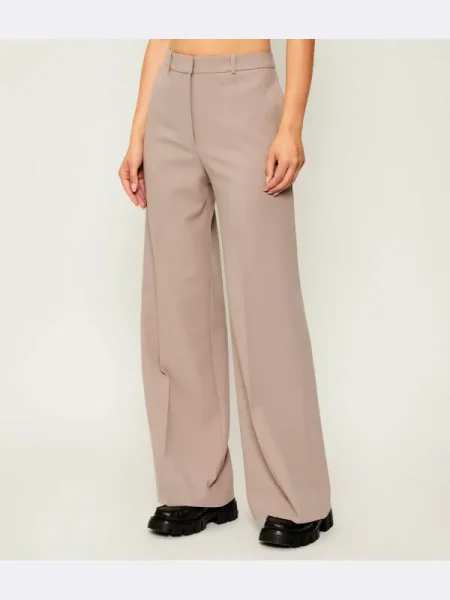 HUGO Pantaloni Hasmina | Relaxed fit bej