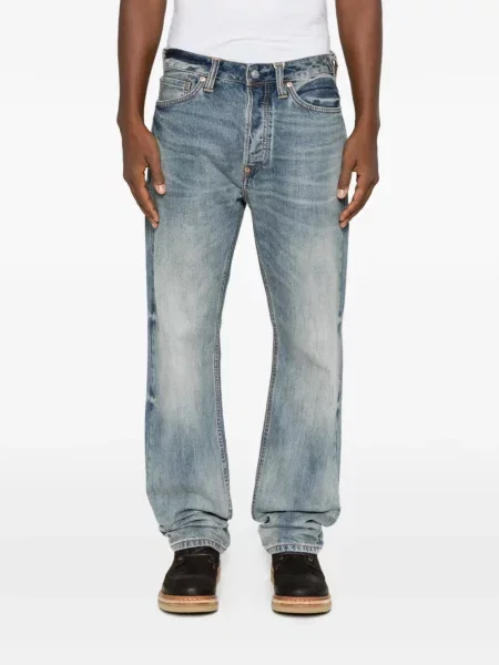 Blugi Evisu cu imagine albastru