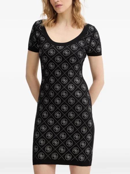 Stras rochie mini Guess negru