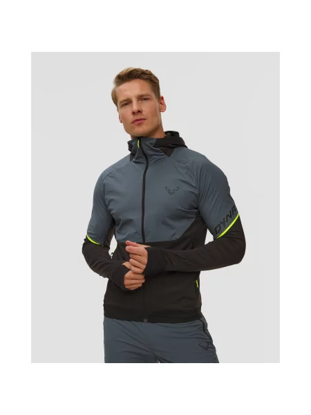 Běžecká bunda DYNAFIT Alpine Hybrid cinder černá