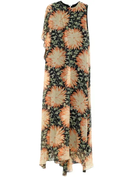 Rochie Loewe cu model floral cu imagine de costum portocaliu