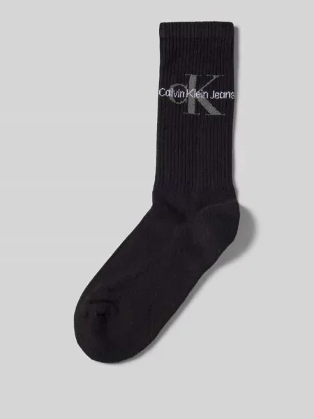 Skarpety z nadrukiem z logo Ck Calvin Klein czarne