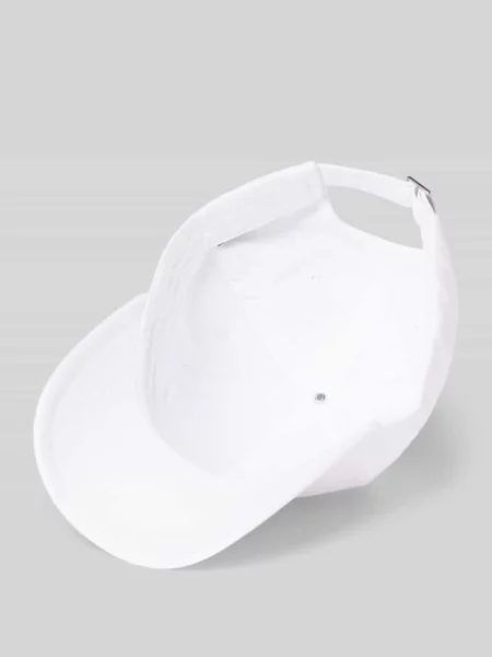 Hugo Boss Akcesoria Mężczyzna ONE SIZE Beżowa Czapka z Daszkiem z Logiem Stylowy Dodatek biały