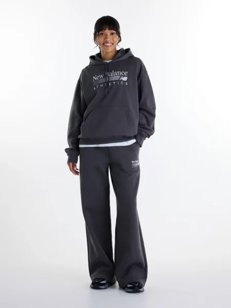 Флисовые спортивные штаны New Balance черные