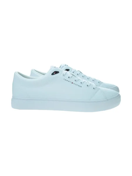 Topánky Tommy Hilfiger Hi Vulc Core Low Lth Ii Ess biela