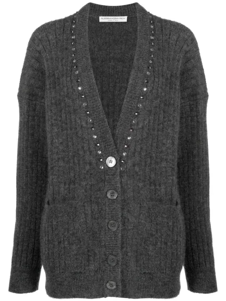 Kardigan Alessandra Rich wełniany szary