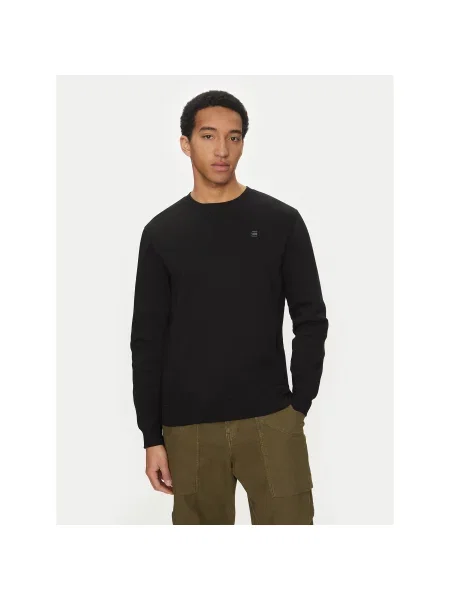 G-Star Raw Μπλούζα Regular Fit μαύρο