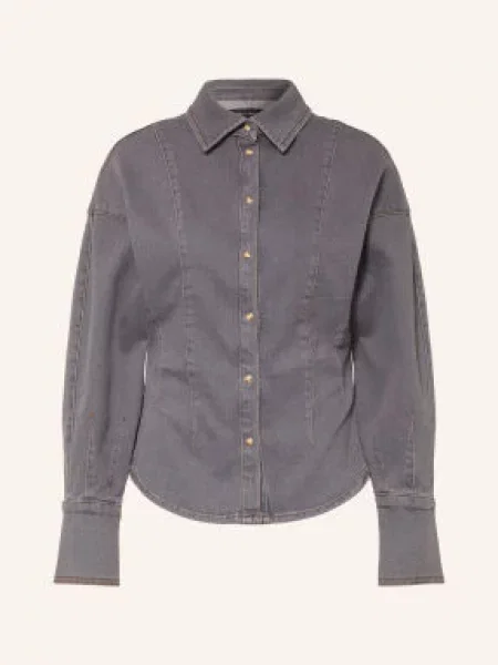 Inwear Džínová Bunda Harukiiw medium grey wash denim šedá