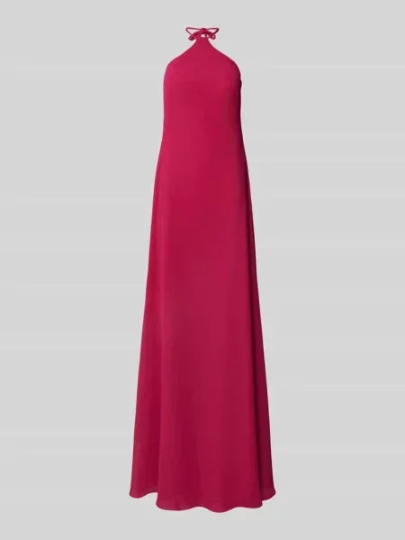 Sukienka wieczorowa w jednolitym kolorze Troyden Collection