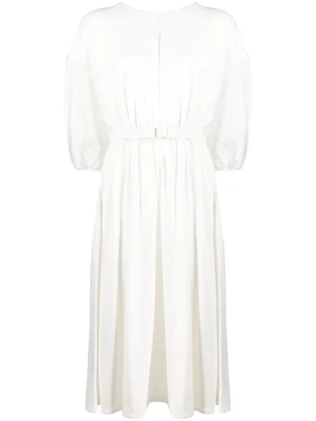 Sukienka midi Moncler do kolan garniturowa biała