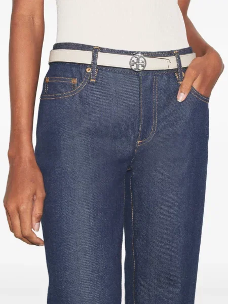 Curea Tory Burch din piele alb