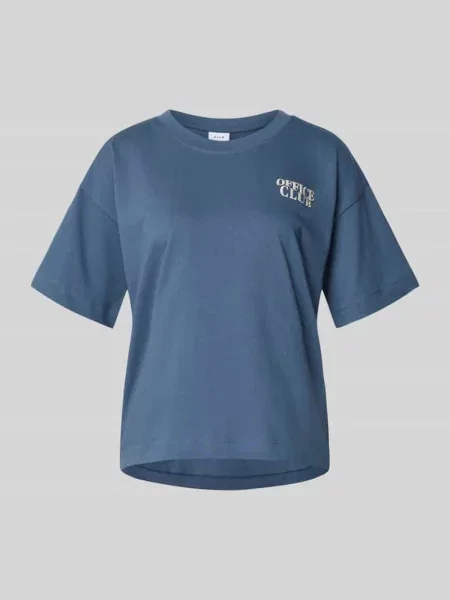 T-shirt z okrągłym dekoltem model MONIE OFFICE’ Vila