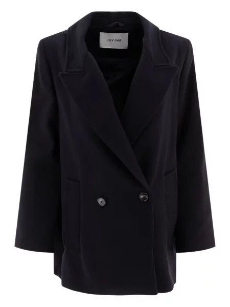 Kurtka Ivy Oak wełniana dwurzędowa niebieska