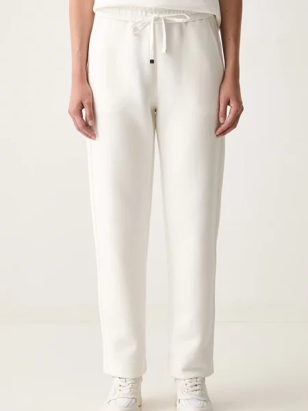 MM by Max Mara pantaloni de trening pentru femei cu MMLZINNIA alb