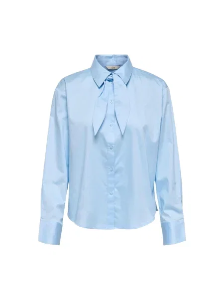 Koszula Jacqueline De Yong z długim rękawem niebieska