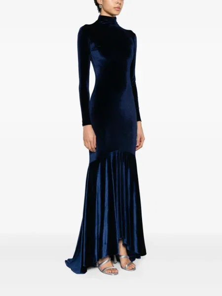 Rochie Atu Body Couture de catifea albastru