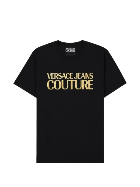 Tricou Versace Jeans Couture cu imagine negru