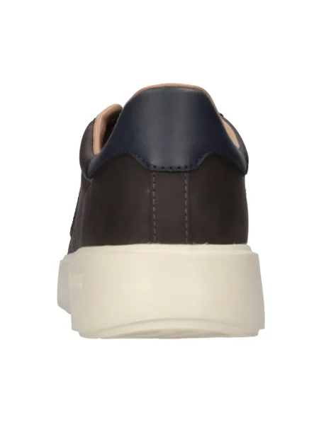 Sneakersy Blauer skórzane brązowe