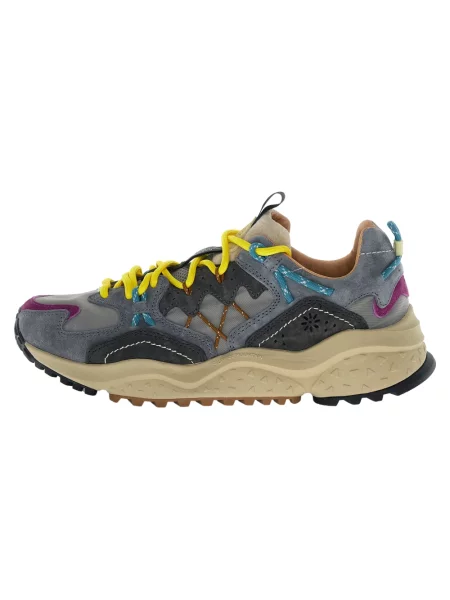 Sneakersy Flower Mountain zamszowe w kwiatki szare