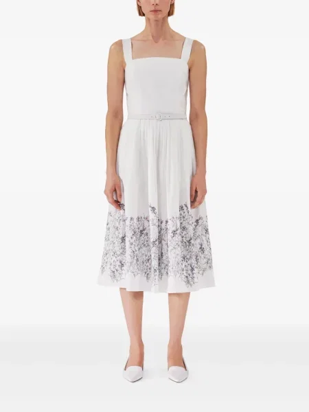 Rochie midi Adam Lippes alb