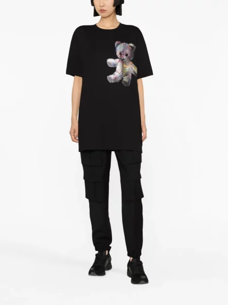 Tricou Philipp Plein cu imagine negru