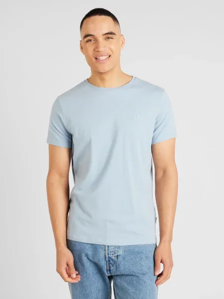 BLEND Tricou Dinton fumuriu albastru