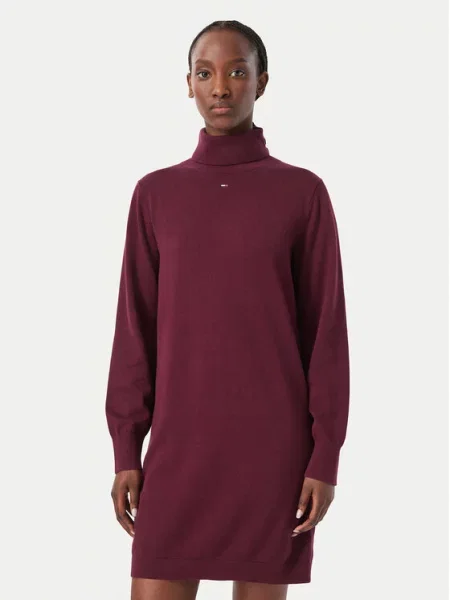 Tommy Jeans Kötött ruha Ess lila