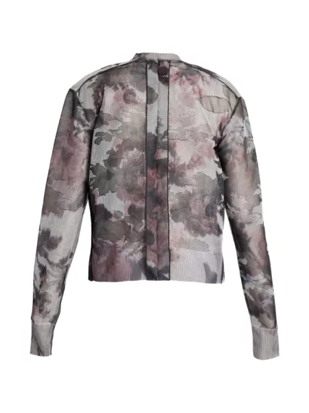 Cardigan Erdem cu model floral gri