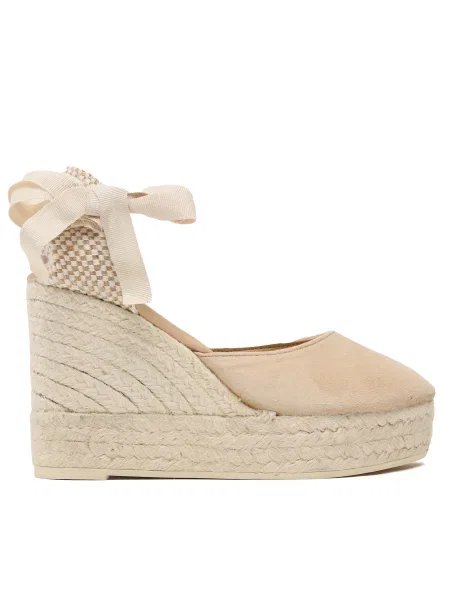 Еспадрили Manebi Soft Suede Wedge Espadrilles M WV бежов