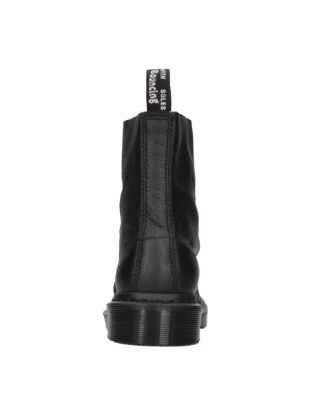 Dr. Martens workery skórzane Pascal MONO na płaskim czarny