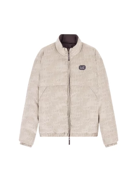Ocieplany kurtka bomber Emporio Armani Ea7 beżowy