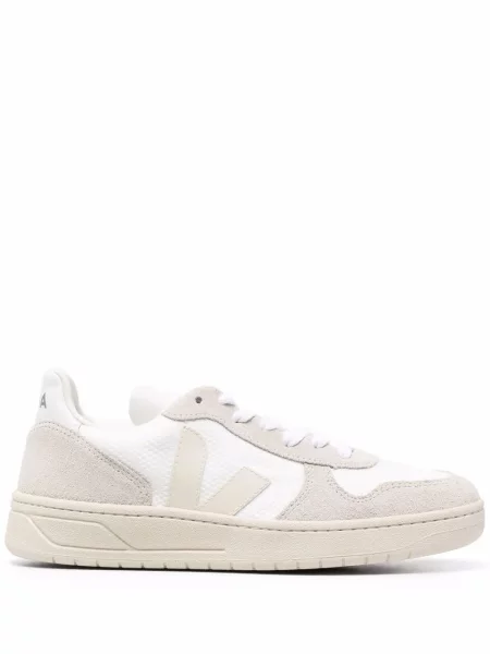 Sneakerși Veja V-10 plasă alb