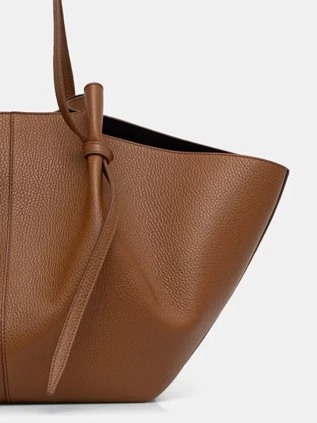 Bőr shopper táska Yuzefi barna