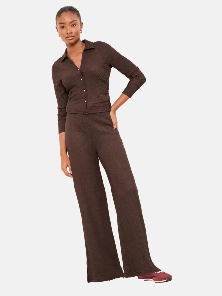 Lipsy Pantaloni ciocolatiu