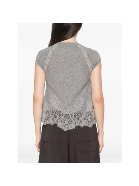 Sweter Ermanno Scervino z kaszmiru szary