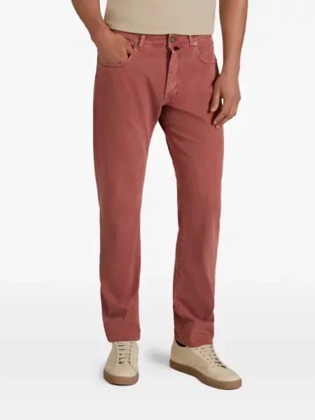 Pantaloni Slowear cu 5 buzunare roșu