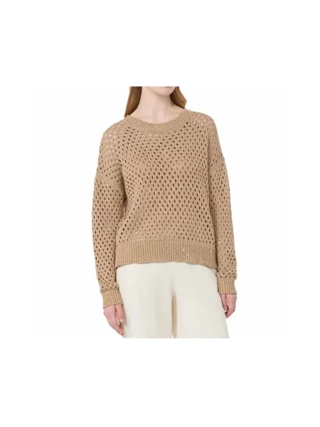 Sweter Max Mara brązowy