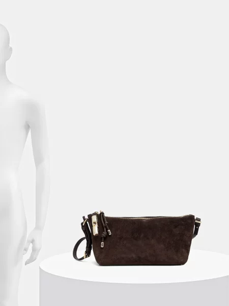 Замшевая сумка через плечо Furla
