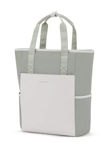 Kapten & Son Rucsac Lindby verde pastel / murdar alb