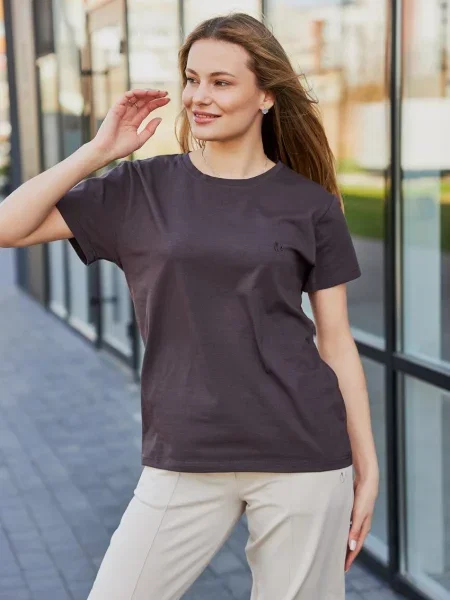 Футболка Umon бавовна/еластан коричневий