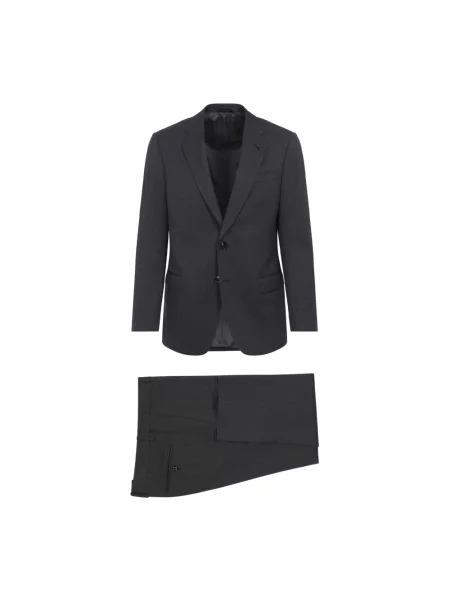 Garnitur Giorgio Armani wełniany elegancki szary