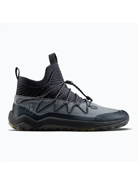 Férfi barefoot cipő Vivobarefoot Primus Trail Flow Mid dark shadow. Méret: 45 EU szürke