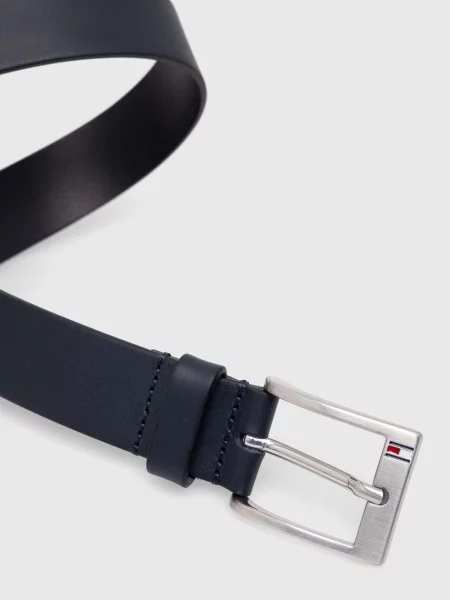 Tommy Hilfiger Usnjen pas modra