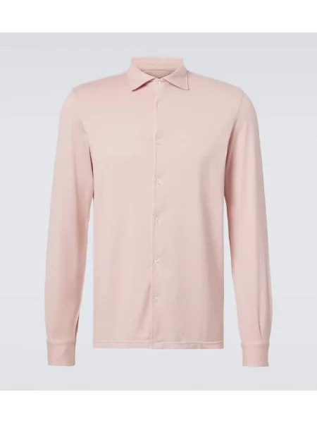 Košile Fedeli jersey růžová