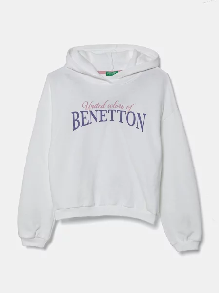 United Colors of Benetton Dětská mikina bílá