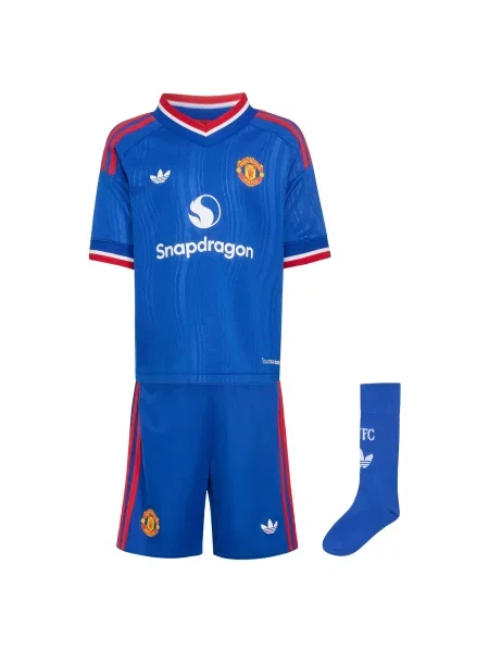 ADIDAS PERFORMANCE Tepláková souprava Manchester United námořnická modř / tmavě oranžová / jasně červená bílá